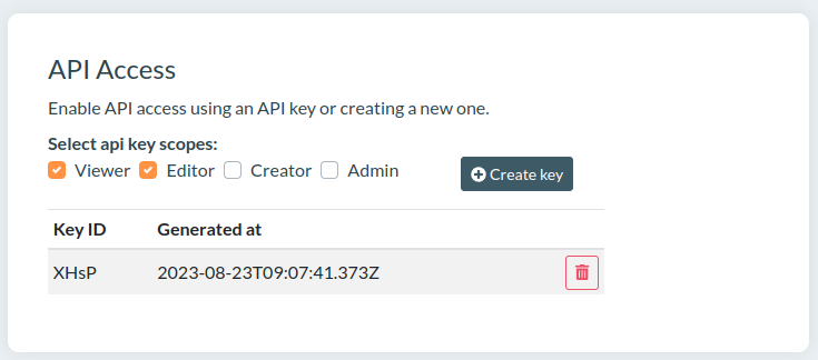 API Key Request