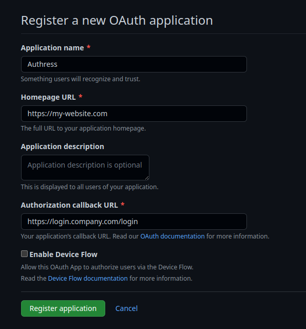 App Registration type selection