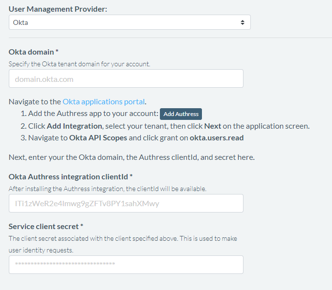 Set up Okta as your SSO provider in Authress