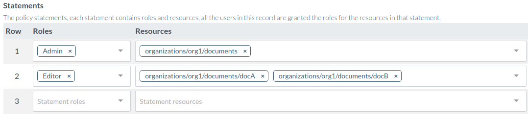 multiple access record statements
